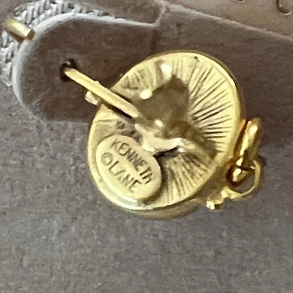 Kenneth Lane Elegant Gold Drop Earrings - Picture 2 of 9
